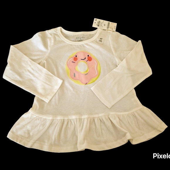 🥰NWT Girls White and Red shirt bundle size 4T. - Picture 2 of 5